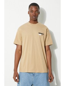 Carhartt WIP t-shirt in cotone S/S Contact Sheet T-Shirt uomo colore beige I033178.1YAXX