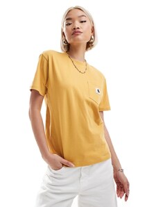 Carhartt WIP - T-shirt gialla con tasca-Giallo