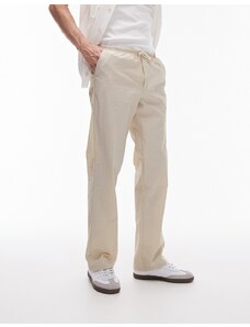 Topman - Pantaloni ampi color pietra-Neutro