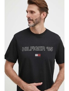 Tommy Hilfiger t-shirt in cotone uomo colore nero MW0MW34427