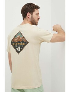 Picture t-shirt in cotone Usil uomo colore beige MTS1104