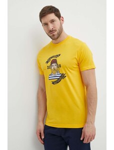 Picture t-shirt in cotone Chuchie uomo colore giallo MTS1140
