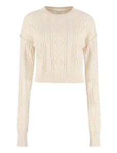 Sportmax Cotton Cropped Sweater