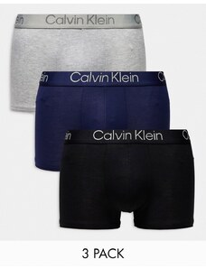 Calvin Klein - Confezione da 3 boxer aderenti multicolore ultra morbidi