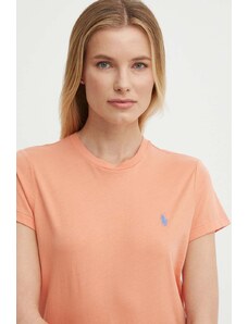 Polo Ralph Lauren t-shirt in cotone donna colore arancione