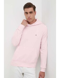 Tommy Hilfiger felpa uomo colore rosa con cappuccio
