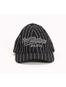 RUE MADAM PARIS Rue Madam cappello con frontino tessuto nero