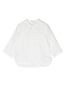 IL GUFO KIDS Camicia neonato bianca lino