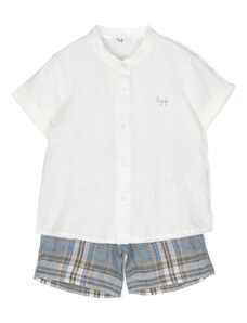 IL GUFO KIDS Completo neonato camicia/ bermuda lino