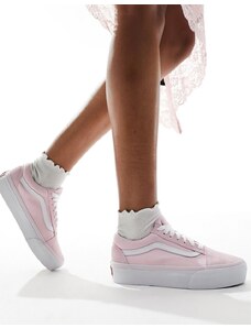 Vans - Old Skool - Sneakers rosa chiaro con plateau