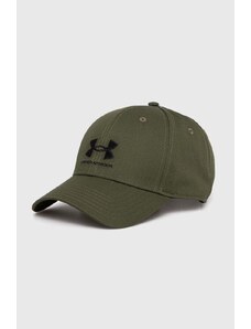 Under Armour berretto da baseball colore verde con applicazione