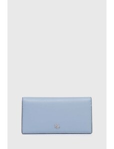 Lauren Ralph Lauren portafoglio in pelle donna colore blu 432935939