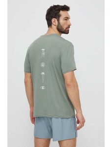 Quiksilver maglietta da allenamento Lap Time colore verde