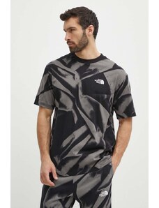 The North Face t-shirt in cotone uomo colore grigio NF0A881KSIF1
