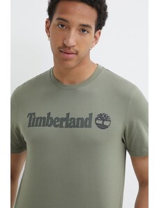 Timberland t-shirt in cotone uomo colore verde TB0A5UPQ5901