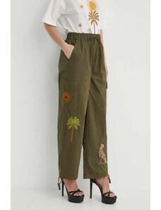 Never Fully Dressed pantaloni in cotone colore verde