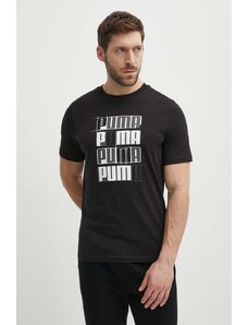 Puma t-shirt in cotone uomo colore nero 678976.
