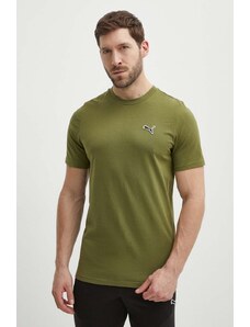 Puma t-shirt in cotone BETTER ESSENTIALS uomo colore verde 675977