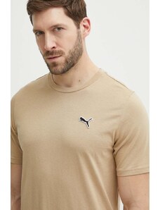 Puma t-shirt in cotone BETTER ESSENTIALS uomo colore marrone 675977