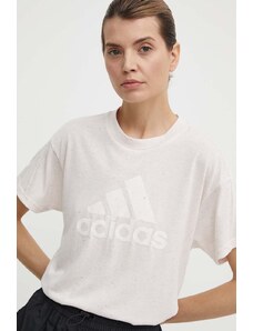 adidas t-shirt donna colore rosa IS3629