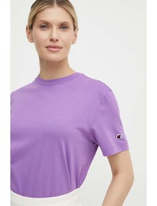 Champion t-shirt in cotone donna colore violetto 117207
