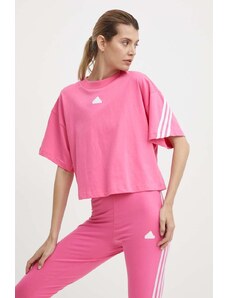 adidas t-shirt in cotone donna colore rosa IS3620