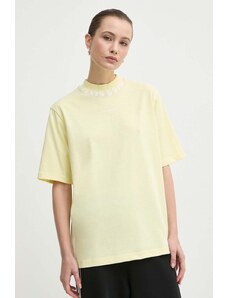 Miss Sixty maglietta con aggiunta di seta SJ5470 S/S colore giallo 6L1SJ5470000