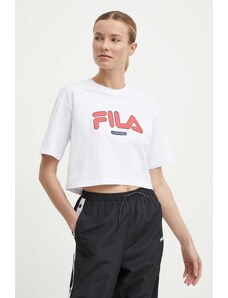 Fila t-shirt in cotone Lucena donna colore bianco FAW0757