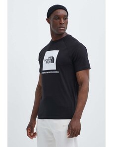 The North Face t-shirt in cotone uomo colore nero NF0A87NJJK31