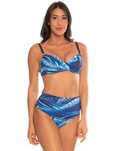 Linea Sprint Bikini Donna a Vita Alta Blu Taglia 44