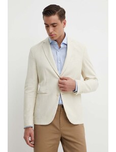 Sisley blazer in cotone colore beige
