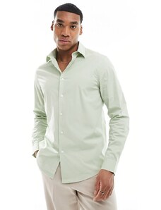 ASOS DESIGN - Camicia vestibilità classica verde salvia