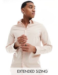 ASOS DESIGN - Camicia rosa chiaro vestibilità classica