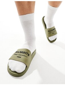 AllSaints - Underground - Sliders in gomma kaki-Verde