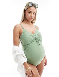 Mama.licious Mamalicious Maternity - Costume da bagno verde salvia