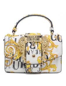 Versace Jeans Couture borsa a mano da donna con tracolla e pattern baroque white gold
