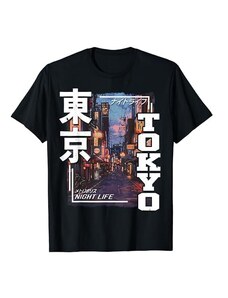 Japanese Streetwear of Tokyo 日本 Tokyo City Retro Giappone Estetica Strade di Tokyo Maglietta