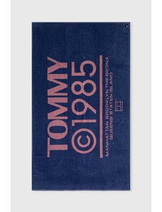 Tommy Jeans asciugamano con aggiunta di lana colore blu