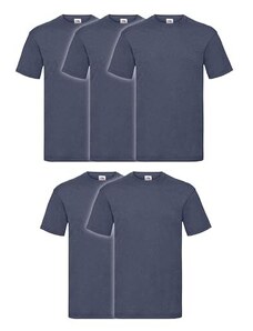 Fruit of the Loom Valueweight - Confezione da 5 T-Shirt da uomo, con sacca MyShirt in omaggio, XXXL