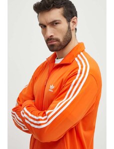 adidas Originals felpa uomo colore arancione con applicazione IR9902