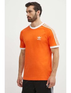 adidas Originals t-shirt in cotone uomo colore arancione con applicazione IM9382