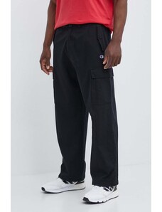 Champion pantaloni in cotone colore nero 220015