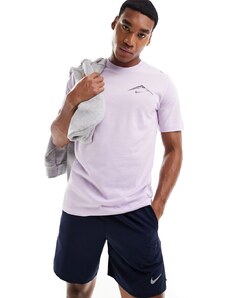 Nike Running - Trail Dri-FIT - T-shirt viola con logo