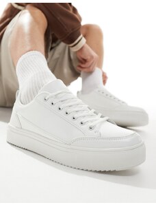 London Rebel X - Sneakers stringate a pianta larga bianche-Bianco