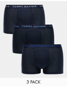 Tommy Hilfiger - Essentials - Confezione da 3 boxer aderenti blu navy