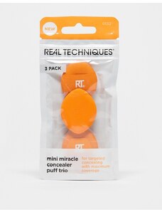 Real Techniques - Miracle - Trio di mini spugnette per correttore-Arancione