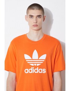 adidas Originals t-shirt in cotone uomo colore arancione IR8000