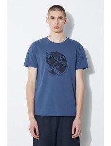 Fjallraven t-shirt in cotone Arctic Fox T-shirt uomo colore blu F87220