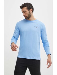 Tommy Hilfiger longsleeve lounge in cotone colore blu