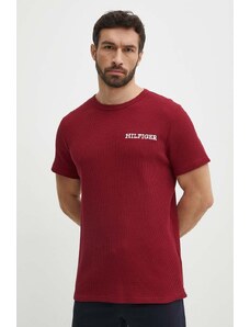 Tommy Hilfiger t-shirt lounge in cotone colore rosso